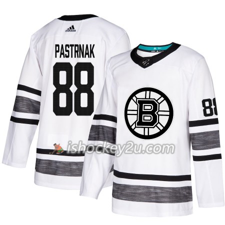 Mænd NHL Boston Bruins Trøje David Pastrnak 88 Hvid 2019 All-Star Adidas Authentic